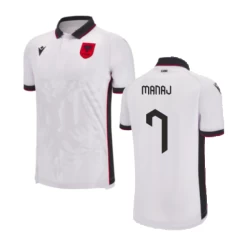 Maglia Calcio Albania Manaj #7 Europei 2024 Trasferta Uomo