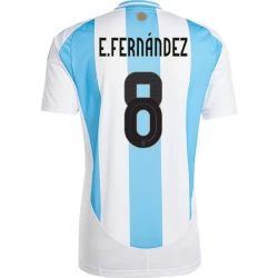 Maglia Calcio Argentina E. Fernandez #8 Copa America 2024 Prima Uomo