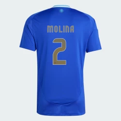 Maglia Calcio Argentina Molina #2 Copa America 2024 Trasferta Uomo