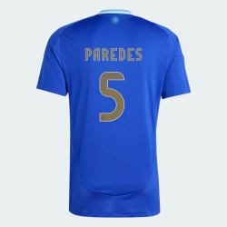 Maglia Calcio Argentina Paredes #5 Copa America 2024 Trasferta Uomo