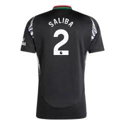 Maglia Calcio Arsenal FC 2024-25 William Saliba #2 Trasferta Uomo