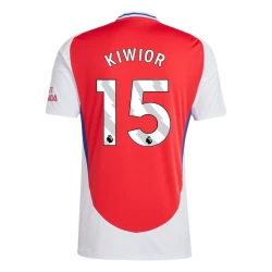 Maglia Calcio Arsenal FC Kiwior #15 2024-25 Prima Uomo