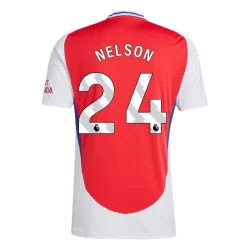 Maglia Calcio Arsenal FC Nelson #24 2024-25 Prima Uomo