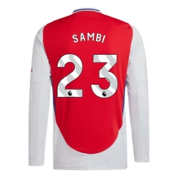 Maglia Calcio Arsenal FC Sambi #23 2024-25 Prima Uomo Manica Lunga