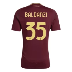 Maglia Calcio AS Roma Baldanzi #35 2024-25 Prima Uomo