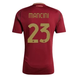 Maglia Calcio AS Roma Mancini #23 2024-25 Prima Uomo