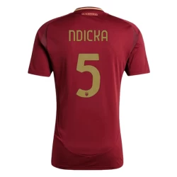 Maglia Calcio AS Roma Ndicka #5 2024-25 Prima Uomo