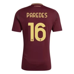 Maglia Calcio AS Roma Paredes #16 2024-25 Prima Uomo