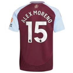 Maglia Calcio Aston Villa Alex Moreno #15 2024-25 Prima Uomo