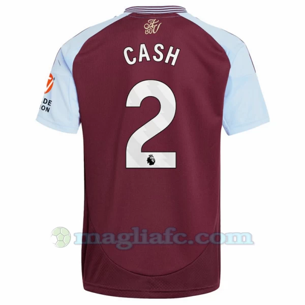 Maglia Calcio Aston Villa Cash #2 2024-25 Prima Uomo