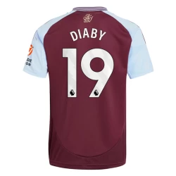 Maglia Calcio Aston Villa Diaby #19 2024-25 Prima Uomo