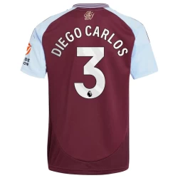 Maglia Calcio Aston Villa Diego Carlos #3 2024-25 Prima Uomo