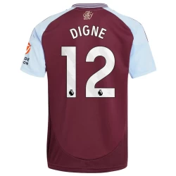 Maglia Calcio Aston Villa Digne #12 2024-25 Prima Uomo