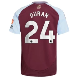 Maglia Calcio Aston Villa Duran #24 2024-25 Prima Uomo