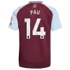 Maglia Calcio Aston Villa Pau #14 2024-25 Prima Uomo