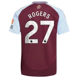 Maglia Calcio Aston Villa Rogers #27 2024-25 Prima Uomo