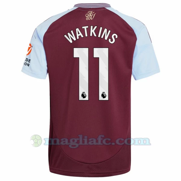 Maglia Calcio Aston Villa Watkins #11 2024-25 Prima Uomo