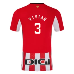 Maglia Calcio Athletic Club Bilbao Vivian #3 2024-25 Prima Uomo