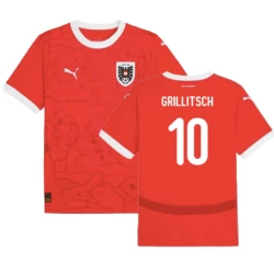 Maglia Calcio Austria Grillitsch #10 Europei 2024 Prima Uomo