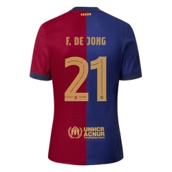 Maglia Calcio Barcellona F.De Jong #21 2024-25 Prima Uomo