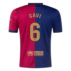 Maglia Calcio Barcellona Gavi #6 2024-25 Prima Uomo