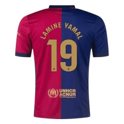 Maglia Calcio Barcellona Lamine Yamal #19 2024-25 Prima Uomo