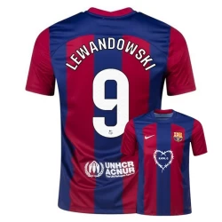 Maglia Calcio Barcellona Robert Lewandowski #9 2023-24 x Karol G Prima Uomo