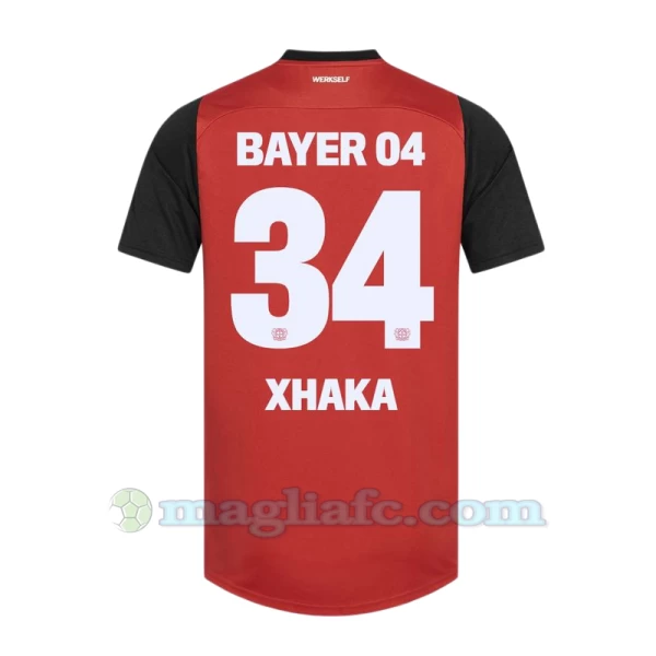 Maglia Calcio Bayer 04 Leverkusen Granit Xhaka #34 2024-25 Prima Uomo