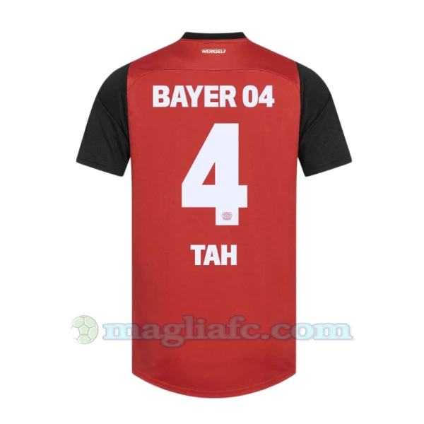 Maglia Calcio Bayer 04 Leverkusen Tah #4 2024-25 Prima Uomo