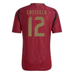 Maglia Calcio Belgio Casteels #12 Europei 2024 Prima Uomo