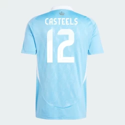 Maglia Calcio Belgio Casteels #12 Europei 2024 Trasferta Uomo