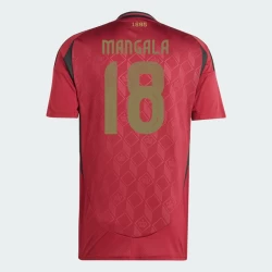 Maglia Calcio Belgio Mangala #18 Europei 2024 Prima Uomo