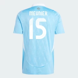 Maglia Calcio Belgio Meunier #15 Europei 2024 Trasferta Uomo