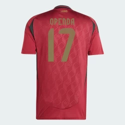 Maglia Calcio Belgio Openda #17 Europei 2024 Prima Uomo