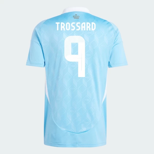 Maglia Calcio Belgio Trossard #9 Europei 2024 Trasferta Uomo