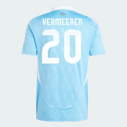 Maglia Calcio Belgio Vermeeren #20 Europei 2024 Trasferta Uomo