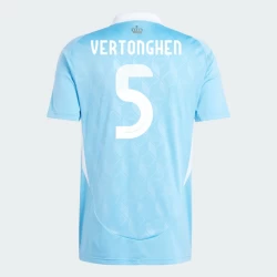 Maglia Calcio Belgio Vertonghen #5 Europei 2024 Trasferta Uomo