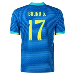 Maglia Calcio Brasile Bruno G. #17 Copa America 2024 Trasferta Uomo