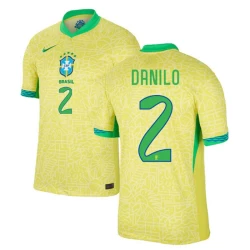 Maglia Calcio Brasile Danilo #2 Copa America 2024 Prima Uomo