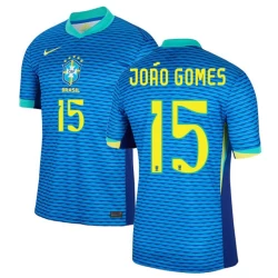 Maglia Calcio Brasile Joao Gomes #15 Copa America 2024 Trasferta Uomo