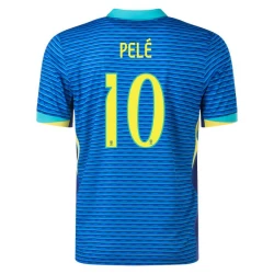 Maglia Calcio Brasile Pele #10 Copa America 2024 Trasferta Uomo