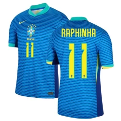 Maglia Calcio Brasile Raphinha #11 Copa America 2024 Trasferta Uomo