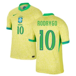 Maglia Calcio Brasile Rodrygo #10 Copa America 2024 Prima Uomo
