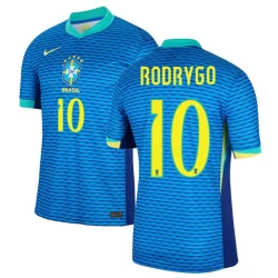 Maglia Calcio Brasile Rodrygo #10 Copa America 2024 Trasferta Uomo