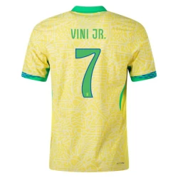 Maglia Calcio Brasile Vini Jr #7 Copa America 2024 Prima Uomo