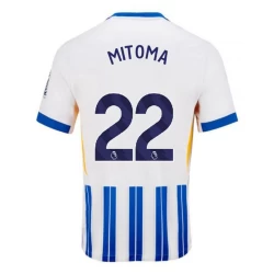 Maglia Calcio Brighton Hove Albion Mitoma #22 2024-25 Prima Uomo