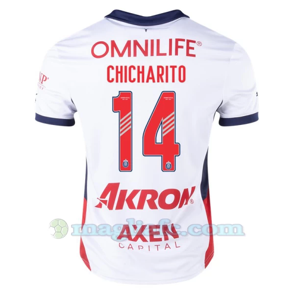 Maglia Calcio CD Guadalajara 2024-25 Chicharito #14 Trasferta Uomo