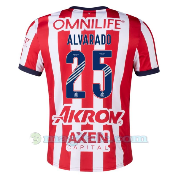 Maglia Calcio CD Guadalajara Alvarado #25 2024-25 Prima Uomo