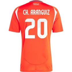Maglia Calcio Chile Ch. Aranguiz #20 Copa America 2024 Prima Uomo