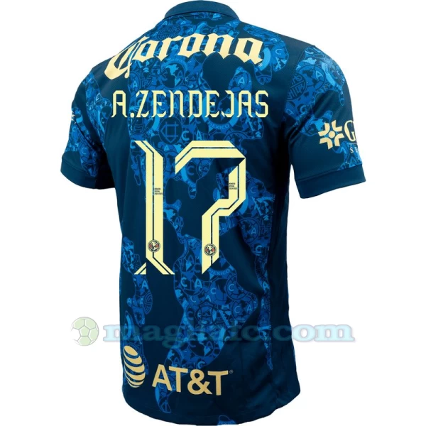 Maglia Calcio Club América 2024-25 A. Zendejas #17 Trasferta Uomo